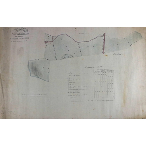 604 - Manuscript Map, Irish (Co. Louth) MCDonnell (J.) surveyor, Map of Silver Park Farm now attached to L... 