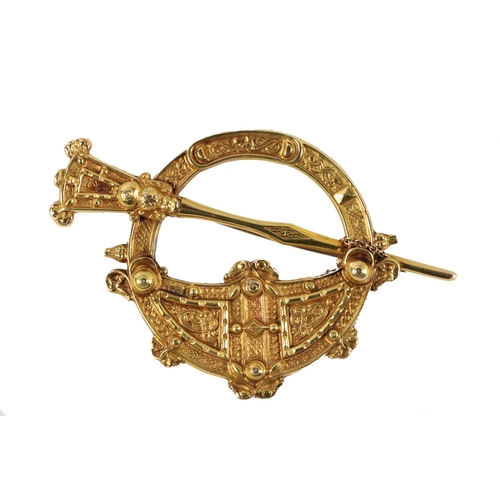 631 - [Milligan, Alice]. A truly magnificent large Tara Brooch, in 18-carat gold, (Hopkins & Hopkins, ... 