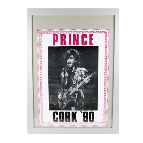 660 - Music: [Co. Cork] Prince-The Nude Tour, July 1990, a broadside promotional Poster depicting the Arti... 