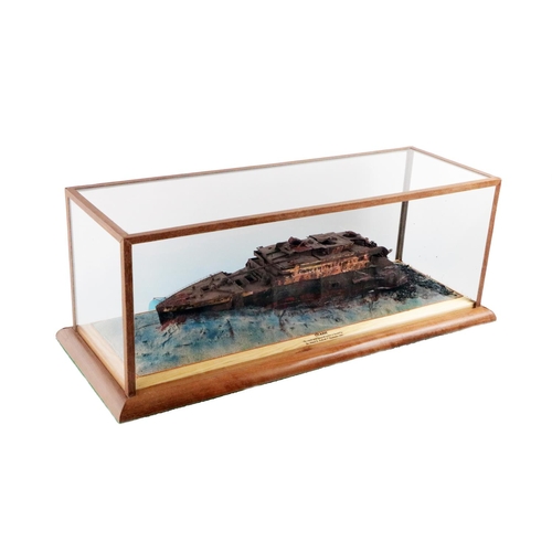 670 - Titanic Interest: [Wilson (R.A.) builder] A cased model of the forward section as located by Doctor ... 