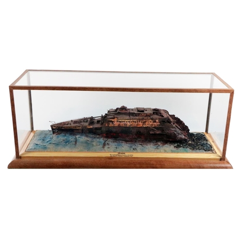 670 - Titanic Interest: [Wilson (R.A.) builder] A cased model of the forward section as located by Doctor ... 