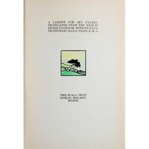 679 - One of 130 Copies OnlyYeats (Jack B.) A Lament for Art O’Leary. Translated from the Irish by Frank O... 