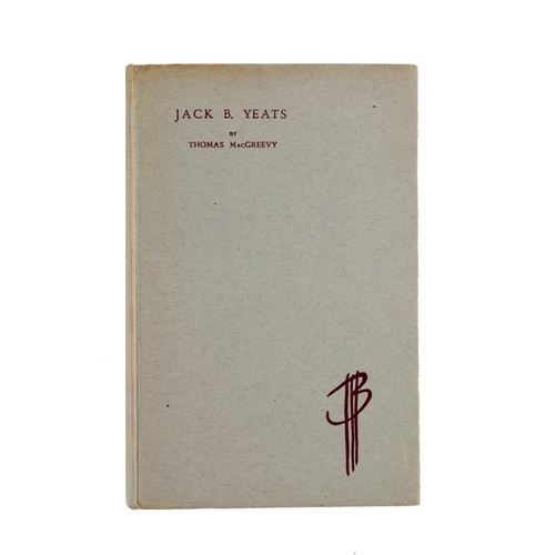 685 - MacGreevy (Thomas) Jack B. Yeats, An Appreciation and an Interpretation, 8vo, D. 1945, this copy in ... 