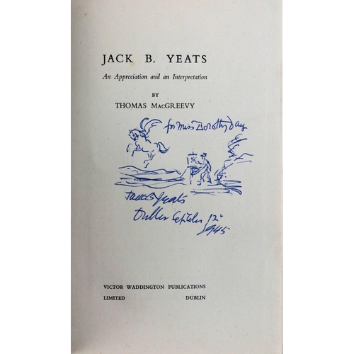 688 - MacGreevy (Thomas) Jack B. Yeats, An Appreciation and an Interpretation. Victor Waddington, D. 1945,... 