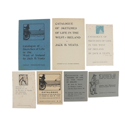 708 - Yeats, (Jack B.) RHA A unique and important group of six early Jack Yeats Catalogues of 'Sketches of... 