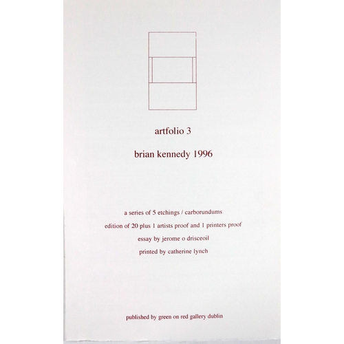 724 - One of 20 Copies OnlyO'Drisceoil (J.) writer Artfolio 3, Brian Kennedy 1996,  portfolio D.... 