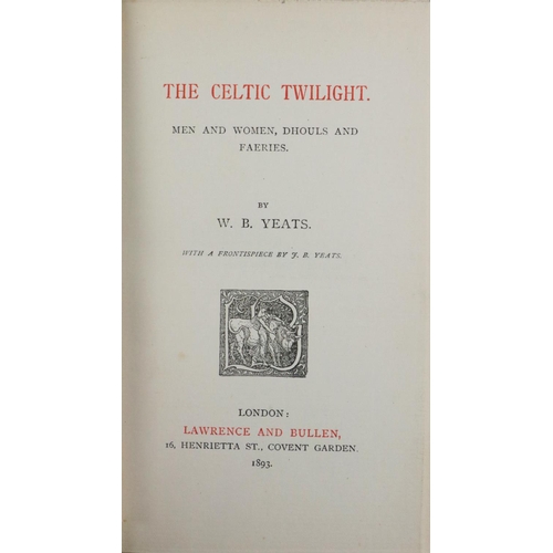 729 - Very Fine Unopened CopyYeats (William Butler) The Celtic Twilight, Men and Women, Dhouls and Faeries... 