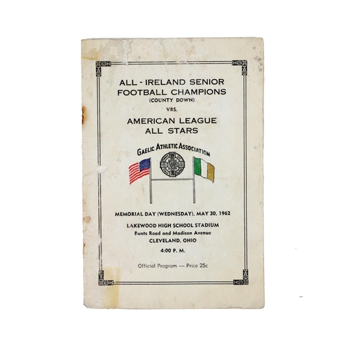 761 - The G.A.A. Stateside in 1962G.A.A., Football, 1962, Official Programme, All-Ireland Senior Football ... 