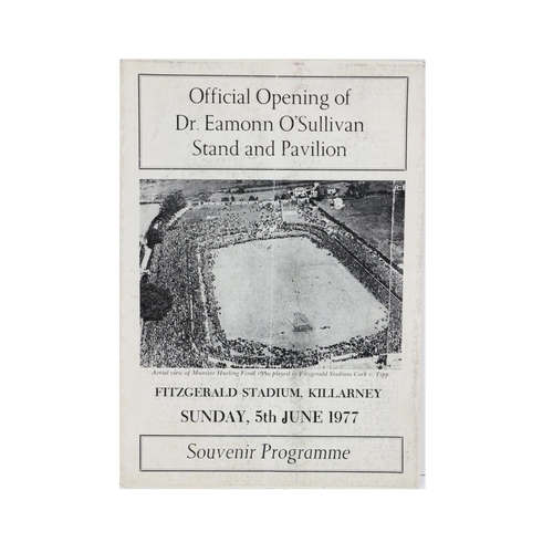 765 - Official Opening of Fitzgerald Stadium StandG.A.A., Football 1977, Souvenir Programme Official Openi... 