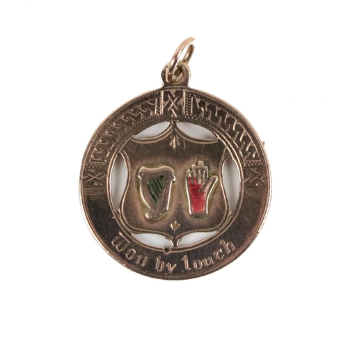 795 - Interprovincial League Championship Winners Medal, 1925Medal: G.A.A. (Co. Louth) 1925, a 9ct gold ci... 