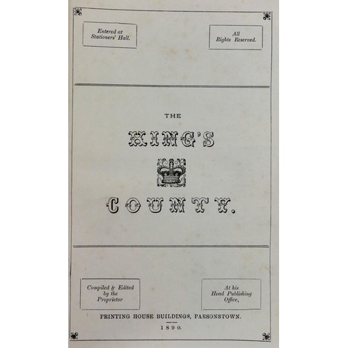 833 - Very Good Copy of First EditionOffaly Directory: The King's County Directory, First Year 1890, inclu... 