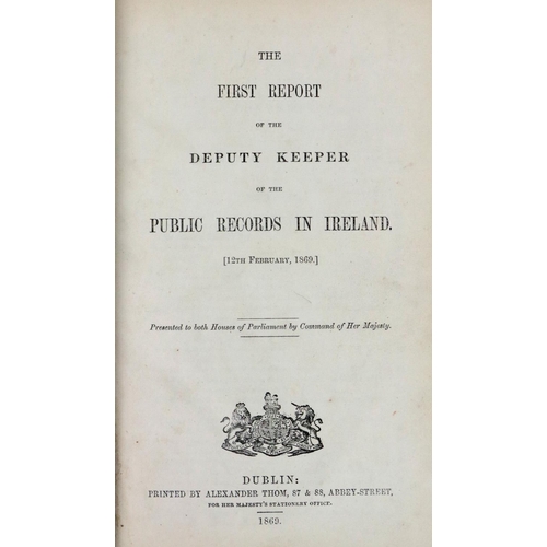 838 - Periodicals:  Public Records of Ireland - First Report (1869) - Third Report (1871) i... 