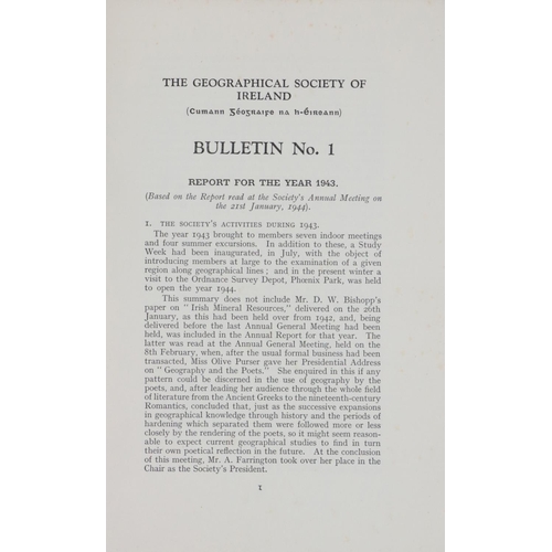 841 - Periodical:  Geological Society of Ireland - Bulletin, Vol. I No. 1 - Vol. IV, No. 6, 1944 - 1963, &... 