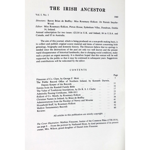 843 - Genealogical Periodical:  de Breffny & ffolliot, eds., The Irish Ancestor, Vol. I No. 1, 1969 - ... 