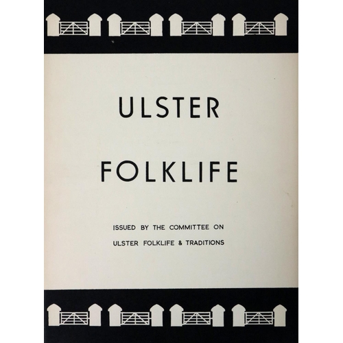 852 - Periodical: Ulster Folklife, Issued by the Committee on Ulster Folklife and Traditions. Vol. I,... 