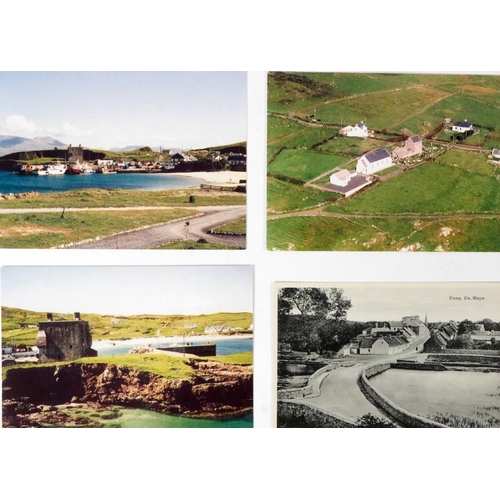 861 - Fine Collection on Co. Mayo, etc.Postcards:  A very good collection of over 170 original Postcards, ... 