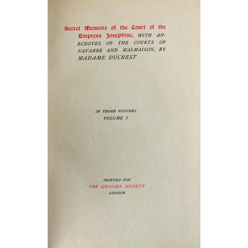 869 - From the Library of Sean T. O'KellyBindings:  [Secret Court Memoirs] To include: Cardinal de Retz, L... 