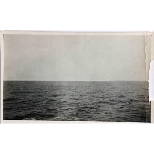 668A - Sinking of the Titanic An original black-and-white photograph taken from the deck of the Carpathia o... 