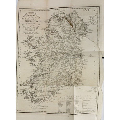 34 - Irish Travel: The Pleasure Tours in Ireland, With a Map, An Itinerary on a New Plan. 8vo Edin. 1825 ... 