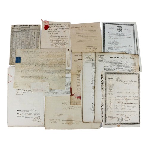 543 - U.S. / European Shipping Archive 1800-1814The Widow Bermingham & Sons CollectionA fresh to the m... 