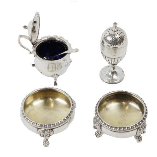 34 - A pair of Scottish Georgian design silver Salts, by Robert Gray & Sons (Glasgow) 1816, each with... 