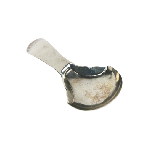 49 - A silver Old English pattern Tea Caddy Spoon, Edinburgh c. 1804, with a shovel shape bowl and cut ed... 