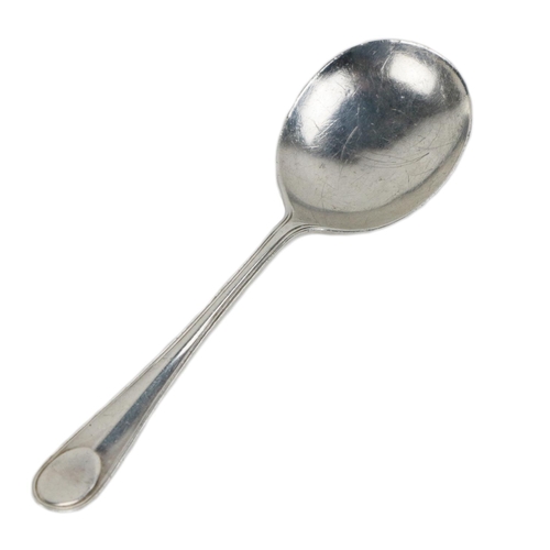 78 - A silver Jam Spoon, Sheffield c. 1925, with medallion end pattern motif, by Cooper Brother & Son... 