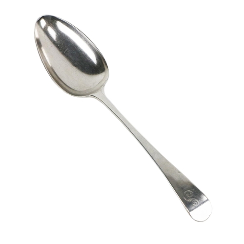 79 - A silver Old English pattern Tablespoon, London c. 1802, with a double drop, by George Smith & T... 