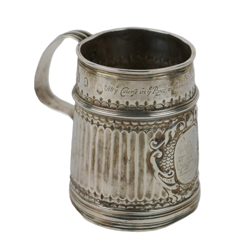 132 - An important late 17th Century silver Tankard, hallmarked Isaac Dighton, London, date c. 1688/89, th... 