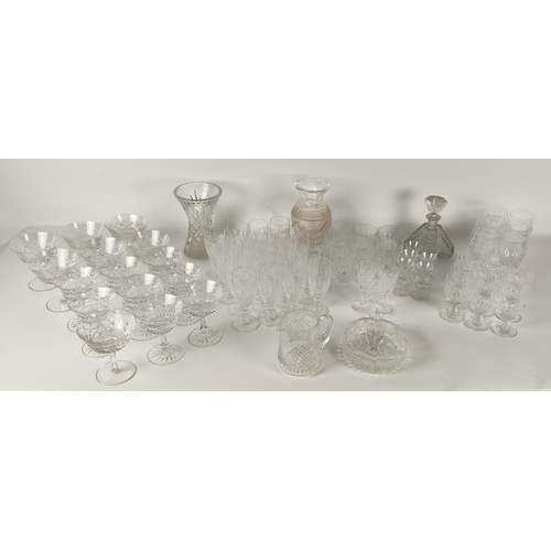 285 - A large collection of Drinking Glasses, including Sherry, Wine and Champagne Glasses, sold as is, w.... 