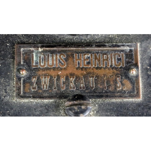 318 - An early 20th Century Table Hot Air Engine, c. 1910, with original label for 'Louis Heinrici, Zwicka... 