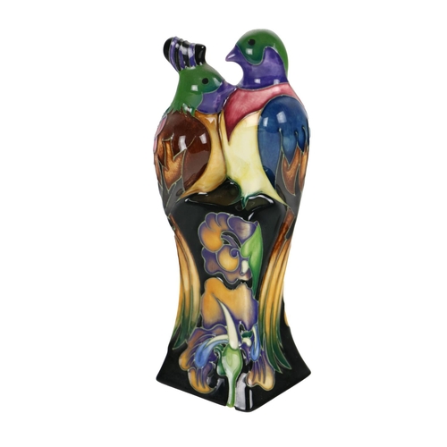 325 - A colourful Art Nouveau style Moorcroft 'Trial' Piece, (dated 12.5.08) stamped on base, of resting B... 