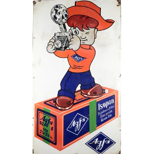 378 - Advertisement: A large Vintage enamel Sign for 