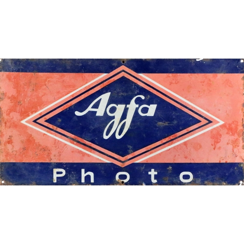 378 - Advertisement: A large Vintage enamel Sign for 