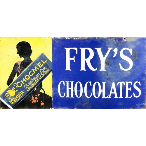 387 - Advertisement: A Vintage enamel Sign for 