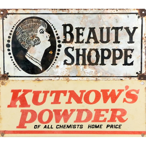 402 - Advertisement: A Vintage enamel Sign for 