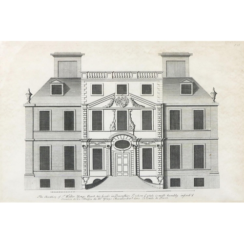 463 - Prints:  A set of three black and white Engravings by Charles Campbell, depicting Roehampton House, ... 