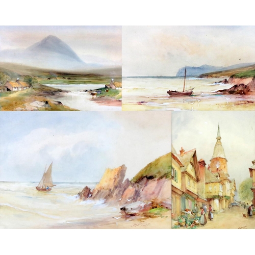 585 - Bingham McGuinness, R.H.A. (1849-1928)A group of four watercolour Studies of:* 