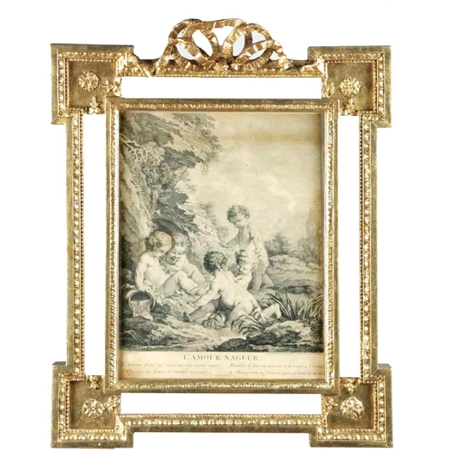 587 - An attractive set of three fine quality 19th Century ornate giltwood Frames, with egg and dart mould... 