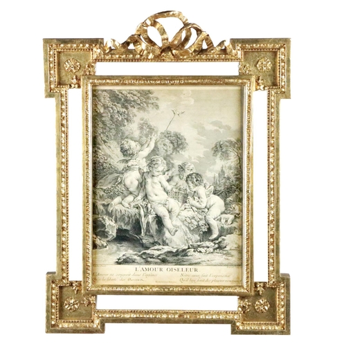 587 - An attractive set of three fine quality 19th Century ornate giltwood Frames, with egg and dart mould... 