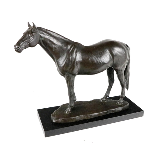 597 - In the Manner of Pierre Jules Mene, French (1810-1879)A fine quality bronze Model of a standing Hors... 