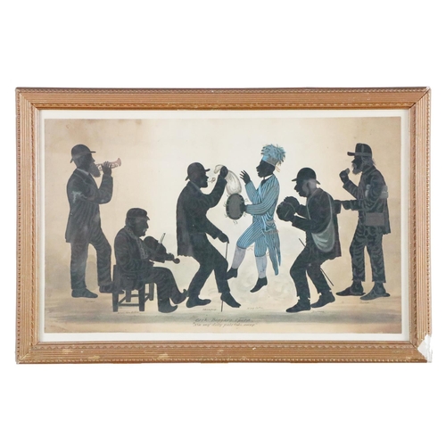 617 - Stephen O'Driscoll Irish (1825-1895)A group of 8 original Silhouette Conversation Pieces, as follows... 