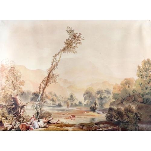 691 - Early 19th Century Irish School A large impressive pair of Watercolours, 