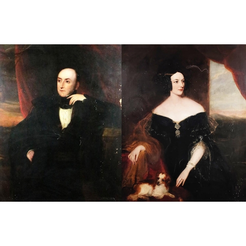 761 - Attributed to Stephen Catterson Smith (1806-1872)Members of the Bourke Family,  