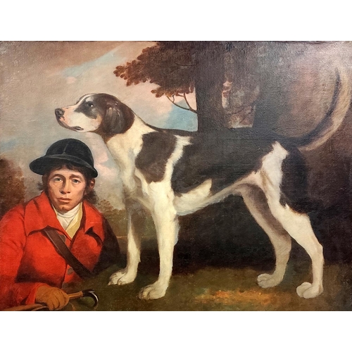 818 - Circle of George Morland (1763-1804)“Dasher and Slasher, Famous Hounds of Duke of Grafton Pack”, a p... 