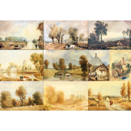 877 - William Craig, Irish (1829-1875)Important collection of ten original Watercolours landscape, pastora... 