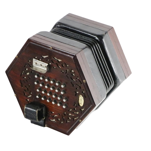 896 - A 19th Century C. Wheatstone & Co. Concertina, in original case with label and number [27828] (1... 