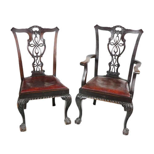 1012 - A set of 8 (6 + 2) mahogany Dining Chairs, in the Irish Georgian style, probably by Butler of Dublin... 