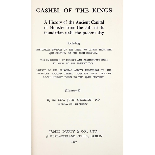 119 - Co. Tipperary:  Gleeson (Rev. J.) Cashel of the Kings, Dublin 1927. First Edn., front... 