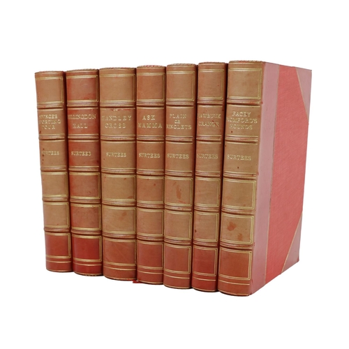 19 - In Fine BindingsWith Numerous Hand-Coloured PlatesSurtees (Rob. Smith) The Sporting Novels of ..., 7... 